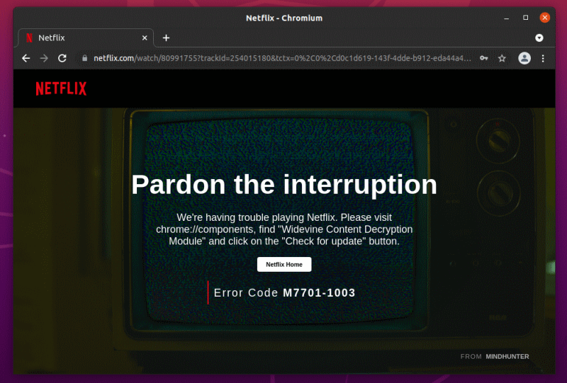 Netflix doesn't work by default in Chromium